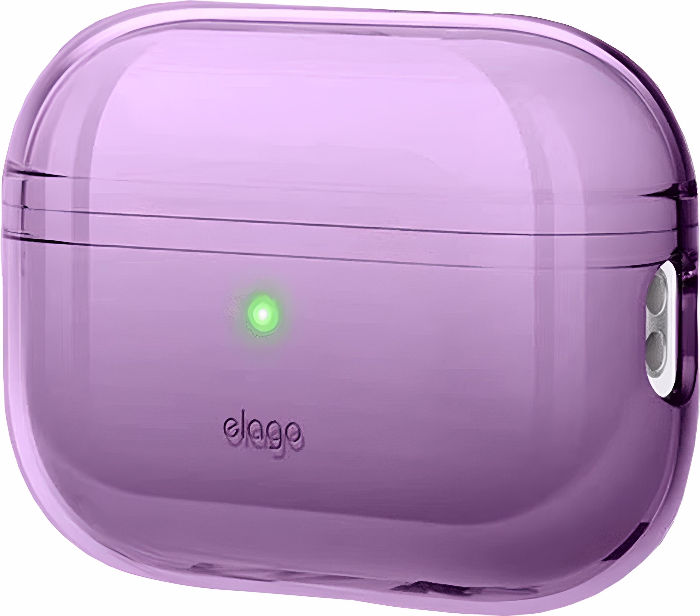 Чохол Elago Clear Case with Nylon Lanyard Deep Purple для Airpods Pro 2nd Gen